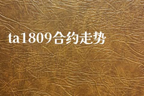 ta1809合约走势_https://wap.letulww.com_投资策略_第1张