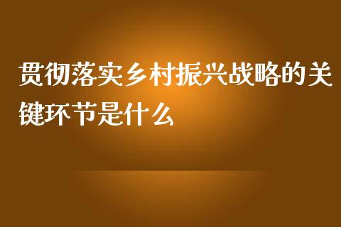 贯彻落实乡村振兴战略的关键环节是什么_投资管理_第1张_外汇交易_投资策略_融资租赁_投资管理 贯彻落实乡村振兴战略的关键环节是什么_https://wap.letulww.com_投资管理_第1张