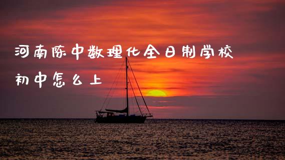 河南陈中数理化全日制学校初中怎么上_https://wap.letulww.com_外汇交易_第1张