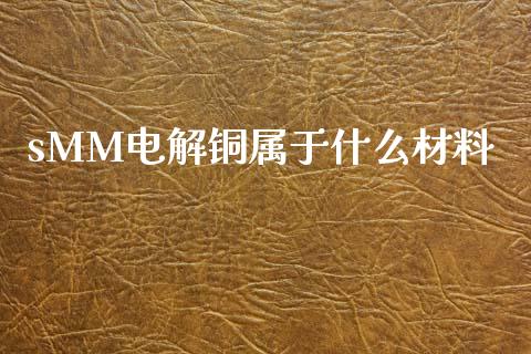 sMM电解铜属于什么材料_https://wap.letulww.com_投资策略_第1张