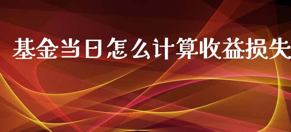 基金当日怎么计算收益损失_https://wap.letulww.com_投资管理_第1张