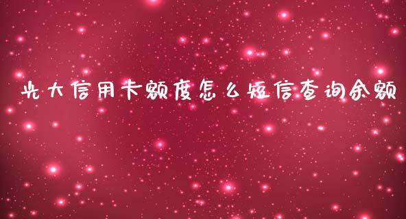 光大信用卡额度怎么短信查询余额_https://wap.letulww.com_外汇交易_第1张