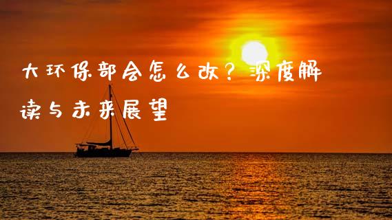大环保部会怎么改？深度解读与未来展望_https://wap.letulww.com_外汇交易_第1张