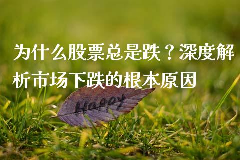 为什么股票总是跌？深度解析市场下跌的根本原因_https://wap.letulww.com_投资管理_第1张