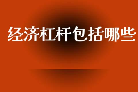 经济杠杆包括哪些_https://wap.letulww.com_投资管理_第1张