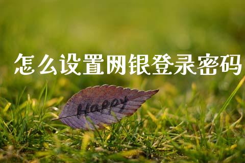 怎么设置网银登录密码_https://wap.letulww.com_投资管理_第1张