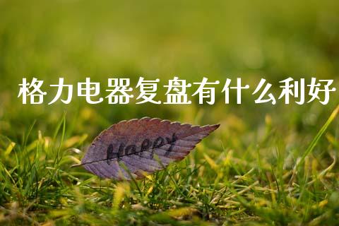 格力电器复盘有什么利好_https://wap.letulww.com_投资管理_第1张