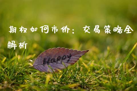 期权如何市价:交易策略全解析_投资管理_第1张_外汇交易_投资策略_融资租赁_投资管理 期权如何市价:交易策略全解析_https://wap.letulww.com_投资管理_第1张