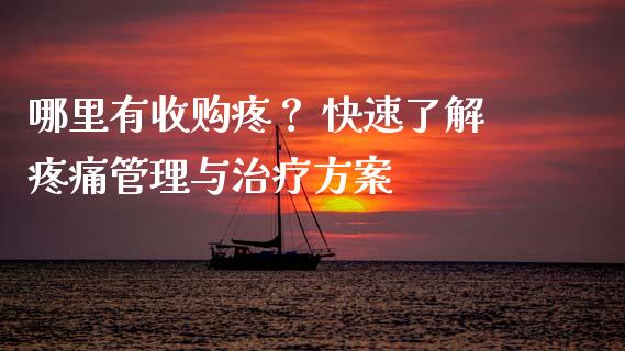 哪里有收购疼? 快速了解疼痛管理与治疗方案_融资租赁_第1张_外汇交易_投资策略_融资租赁_投资管理 哪里有收购疼? 快速了解疼痛管理与治疗方案_https://wap.letulww.com_融资租赁_第1张