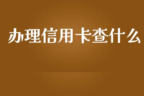 办理信用卡查什么_https://wap.letulww.com_投资策略_第1张