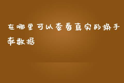 在哪里可以查看真实的换手率数据_投资管理_第1张_外汇交易_投资策略_融资租赁_投资管理 在哪里可以查看真实的换手率数据_https://wap.letulww.com_投资管理_第1张