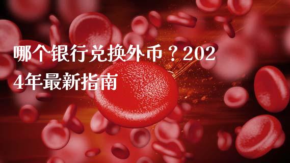 哪个银行兑换外币？2024年最新指南_https://wap.letulww.com_外汇交易_第1张