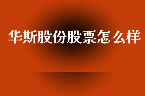 华斯股份股票怎么样_https://wap.letulww.com_投资策略_第1张