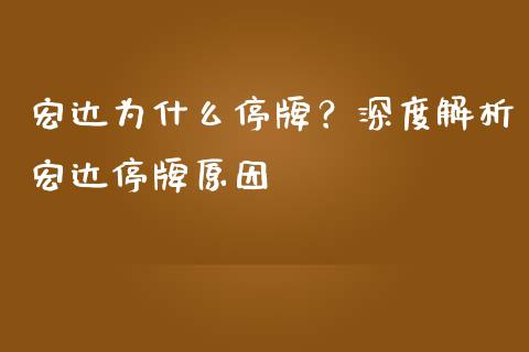宏达为什么停牌？深度解析宏达停牌原因_https://wap.letulww.com_融资租赁_第1张