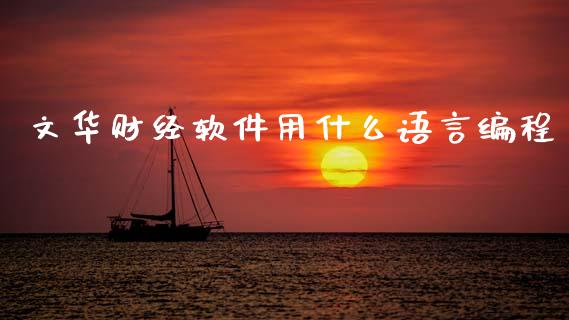 文华财经软件用什么语言编程_https://wap.letulww.com_投资管理_第1张
