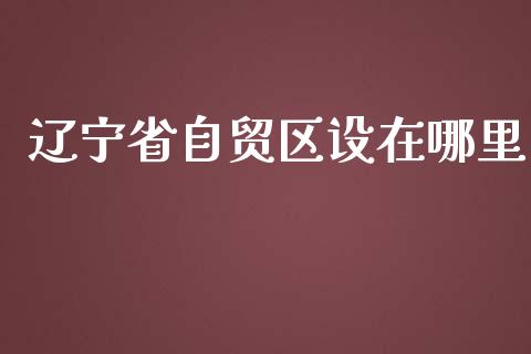 辽宁省自贸区设在哪里_https://wap.letulww.com_投资策略_第1张