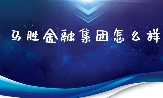 马胜金融集团怎么样_https://wap.letulww.com_投资策略_第1张