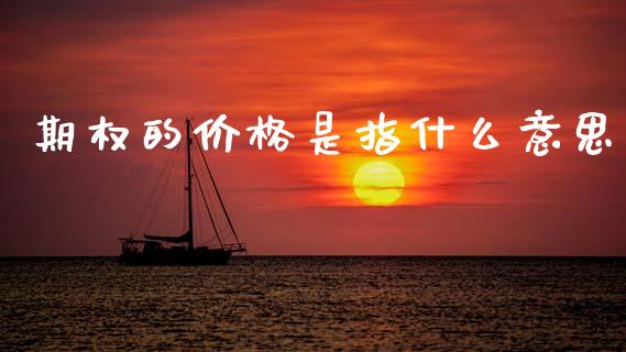 期权的价格是指什么意思_投资策略_第1张_外汇交易_投资策略_融资租赁_投资管理 期权的价格是指什么意思_https://wap.letulww.com_投资策略_第1张
