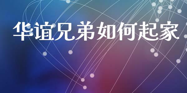 华谊兄弟如何起家_https://wap.letulww.com_投资管理_第1张