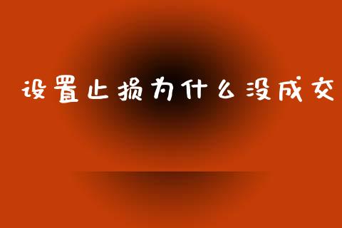 设置止损为什么没成交_https://wap.letulww.com_投资管理_第1张