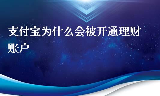 支付宝为什么会被开通理财账户_https://wap.letulww.com_外汇交易_第1张
