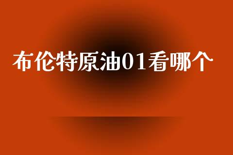 布伦特原油01看哪个_https://wap.letulww.com_投资管理_第1张