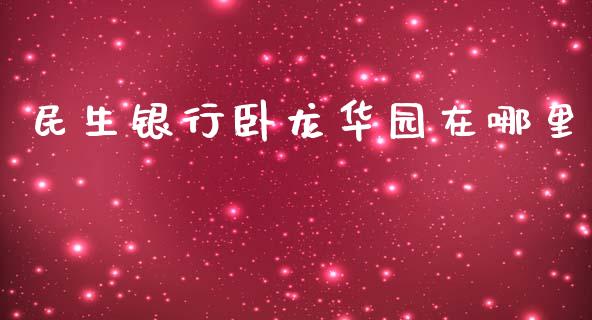 民生银行卧龙华园在哪里_https://wap.letulww.com_投资管理_第1张