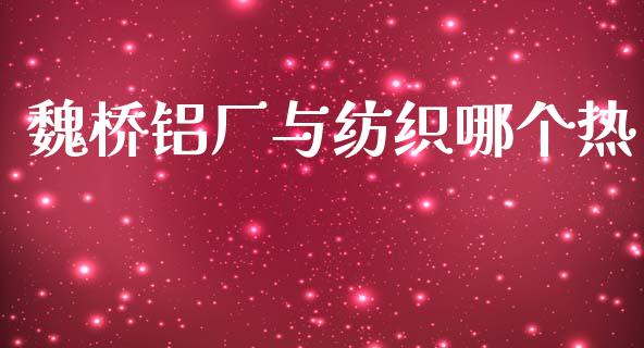 魏桥铝厂与纺织哪个热_https://wap.letulww.com_投资策略_第1张
