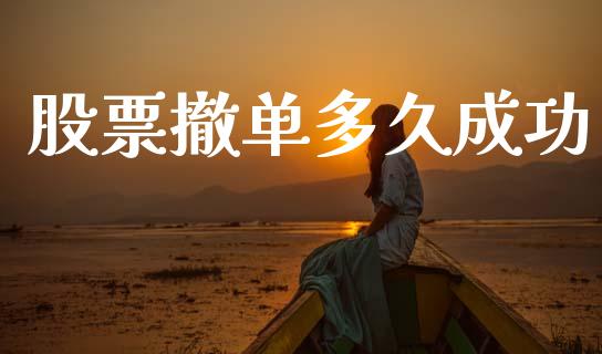 股票撤单多久成功_https://wap.letulww.com_投资策略_第1张