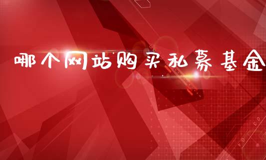 哪个网站购买私募基金_https://wap.letulww.com_投资策略_第1张