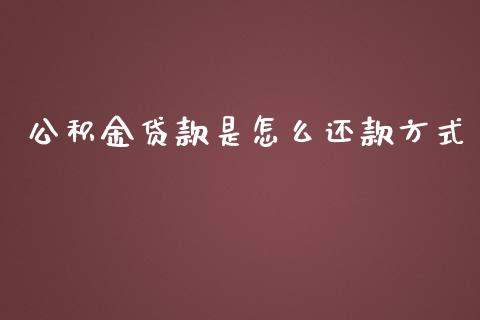 公积金贷款是怎么还款方式_https://wap.letulww.com_融资租赁_第1张