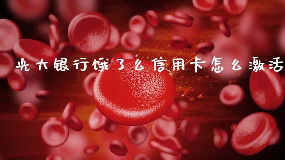 光大银行饿了么信用卡怎么激活_https://wap.letulww.com_融资租赁_第1张