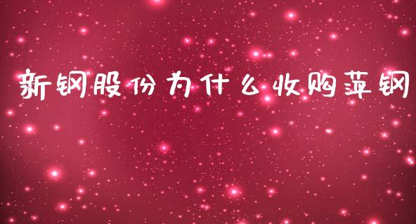 新钢股份为什么收购萍钢_https://wap.letulww.com_外汇交易_第1张