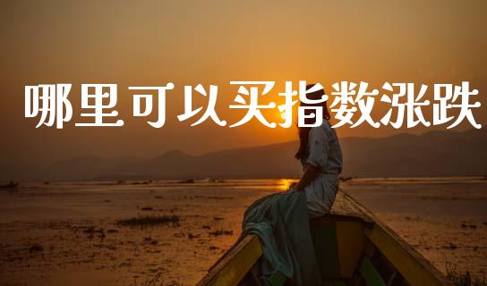 哪里可以买指数涨跌_https://wap.letulww.com_外汇交易_第1张