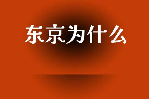 东京为什么_https://wap.letulww.com_投资管理_第1张