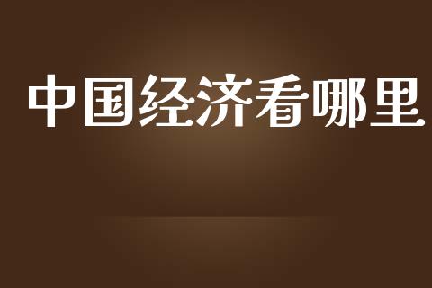 中国经济看哪里_https://wap.letulww.com_投资管理_第1张