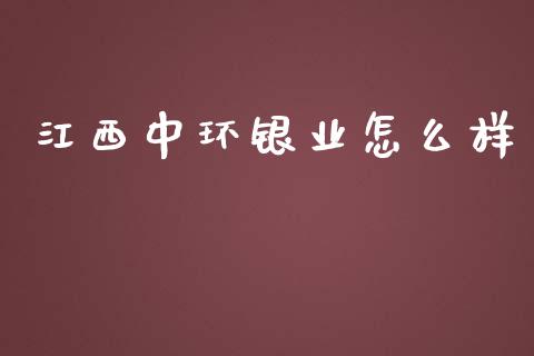 江西中环银业怎么样_https://wap.letulww.com_外汇交易_第1张
