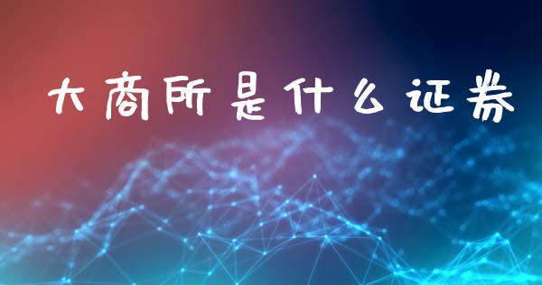 大商所是什么证券_https://wap.letulww.com_融资租赁_第1张