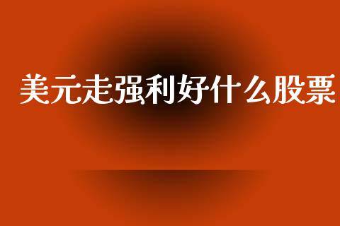 美元走强利好什么股票_https://wap.letulww.com_投资策略_第1张