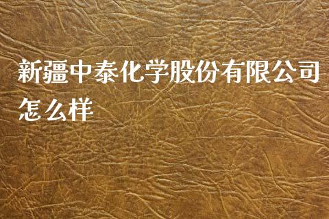 新疆中泰化学股份有限公司怎么样_https://wap.letulww.com_融资租赁_第1张