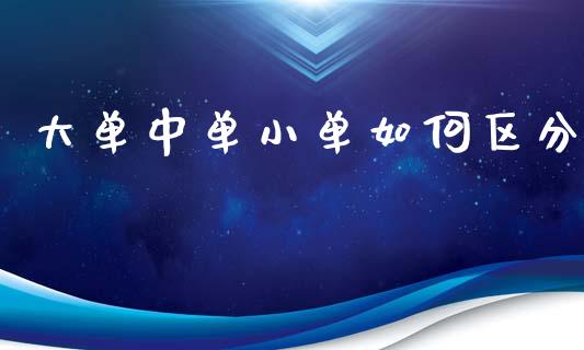 大单中单小单如何区分_https://wap.letulww.com_投资管理_第1张