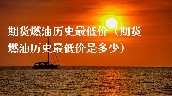 期货燃油历史最低价（期货燃油历史最低价是多少）_https://wap.letulww.com_投资策略_第1张