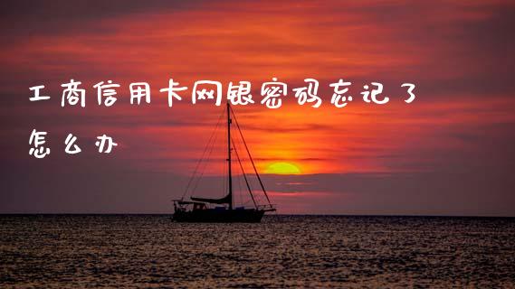 工商信用卡网银密码忘记了怎么办_https://wap.letulww.com_外汇交易_第1张