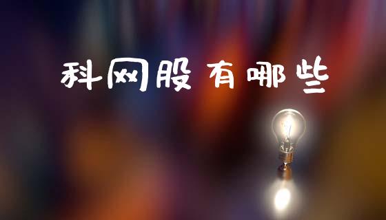 科网股有哪些_https://wap.letulww.com_外汇交易_第1张