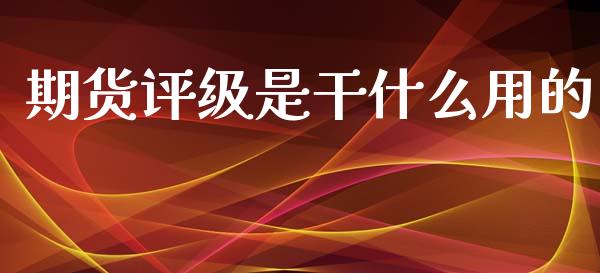 期货评级是干什么用的_https://wap.letulww.com_投资策略_第1张