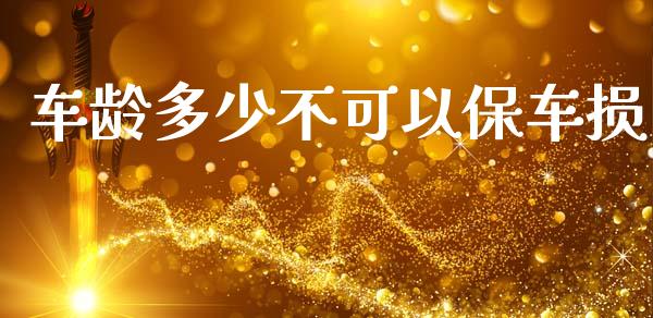 车龄多少不可以保车损_https://wap.letulww.com_投资策略_第1张