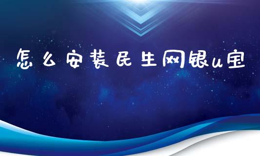 怎么安装民生网银u宝_https://wap.letulww.com_外汇交易_第1张