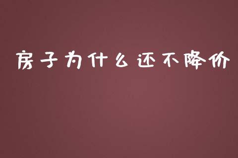 房子为什么还不降价_https://wap.letulww.com_融资租赁_第1张