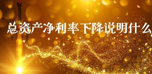 总资产净利率下降说明什么_https://wap.letulww.com_投资策略_第1张
