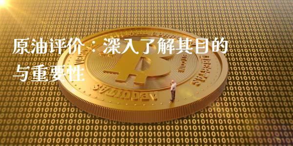 原油评价：深入了解其目的与重要性_https://wap.letulww.com_投资策略_第1张